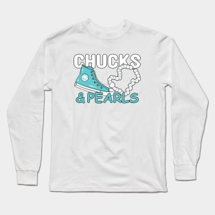 Chucks and Pearls Long Sleeve T-Shirt